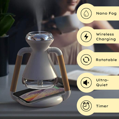 AromaCharge 3-in-1 Wireless Charger, Humidifier and Aroma Diffuser