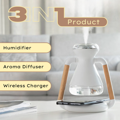 AromaCharge 3-in-1 Wireless Charger, Humidifier and Aroma Diffuser